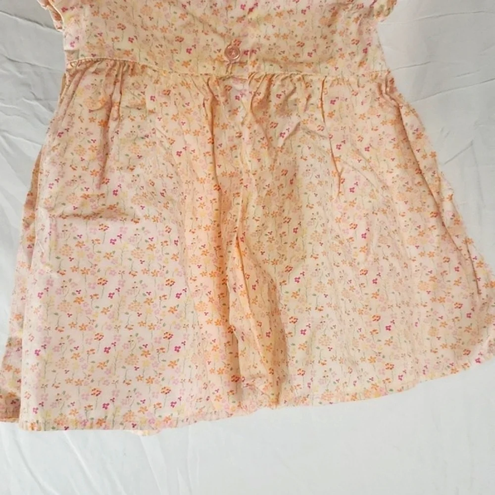 Vintage George‎ Pink Smocked Floral Cottagecore Dress